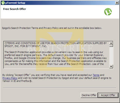 uTorrent Browser Bar Toolbar