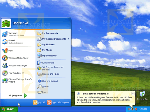 Windows XP Fresh Installation Desktop