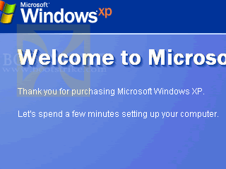 First-time welcome screen