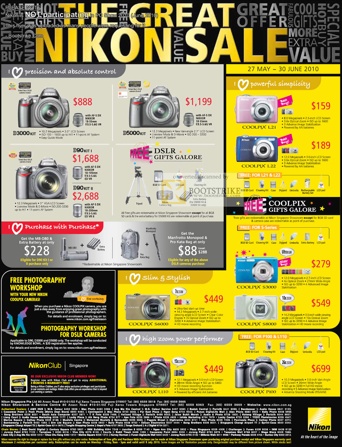 PC Show 2010 Scanned image brochure price list of Nikon NOT ...
