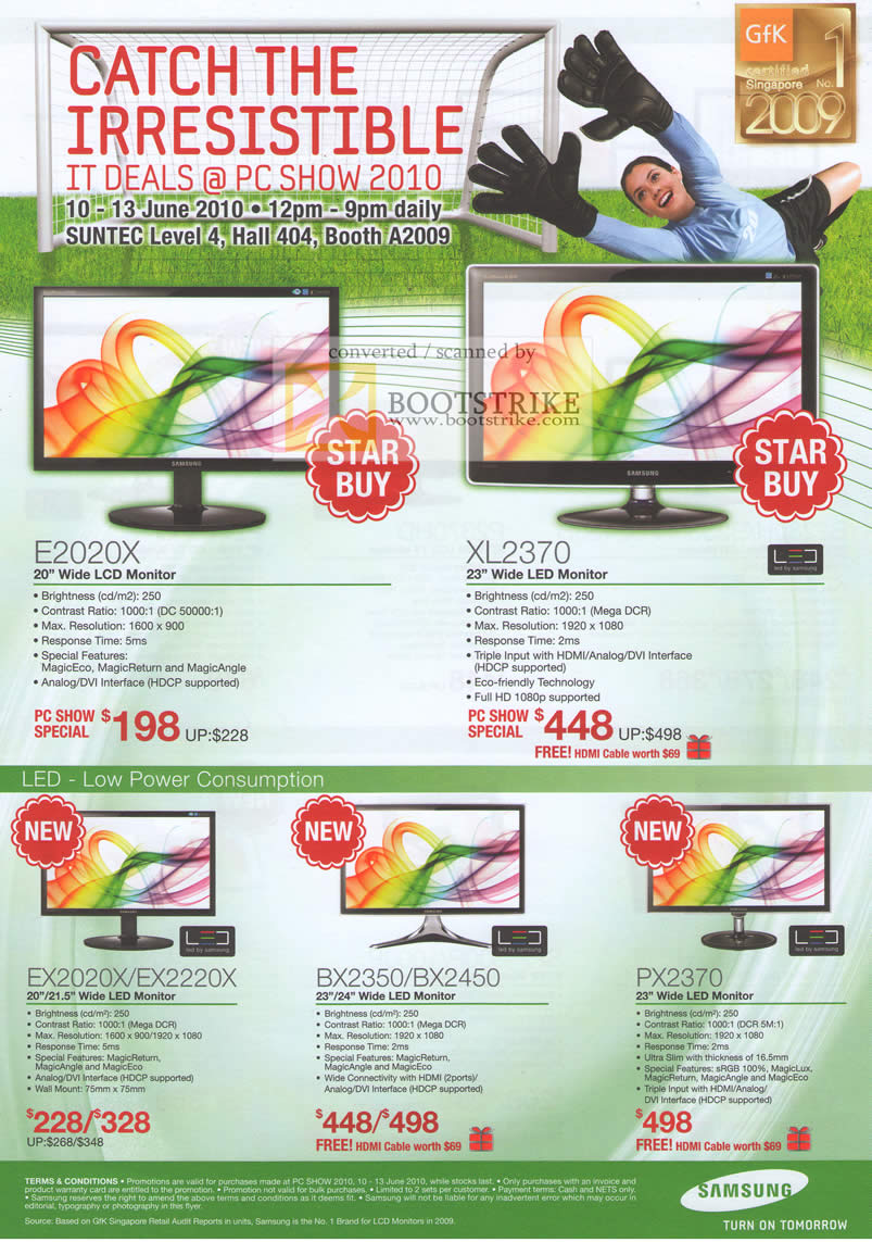 Samsung LCD LED Monitors E2020X XL2370 EX2220X BX2350 BX2450 ...