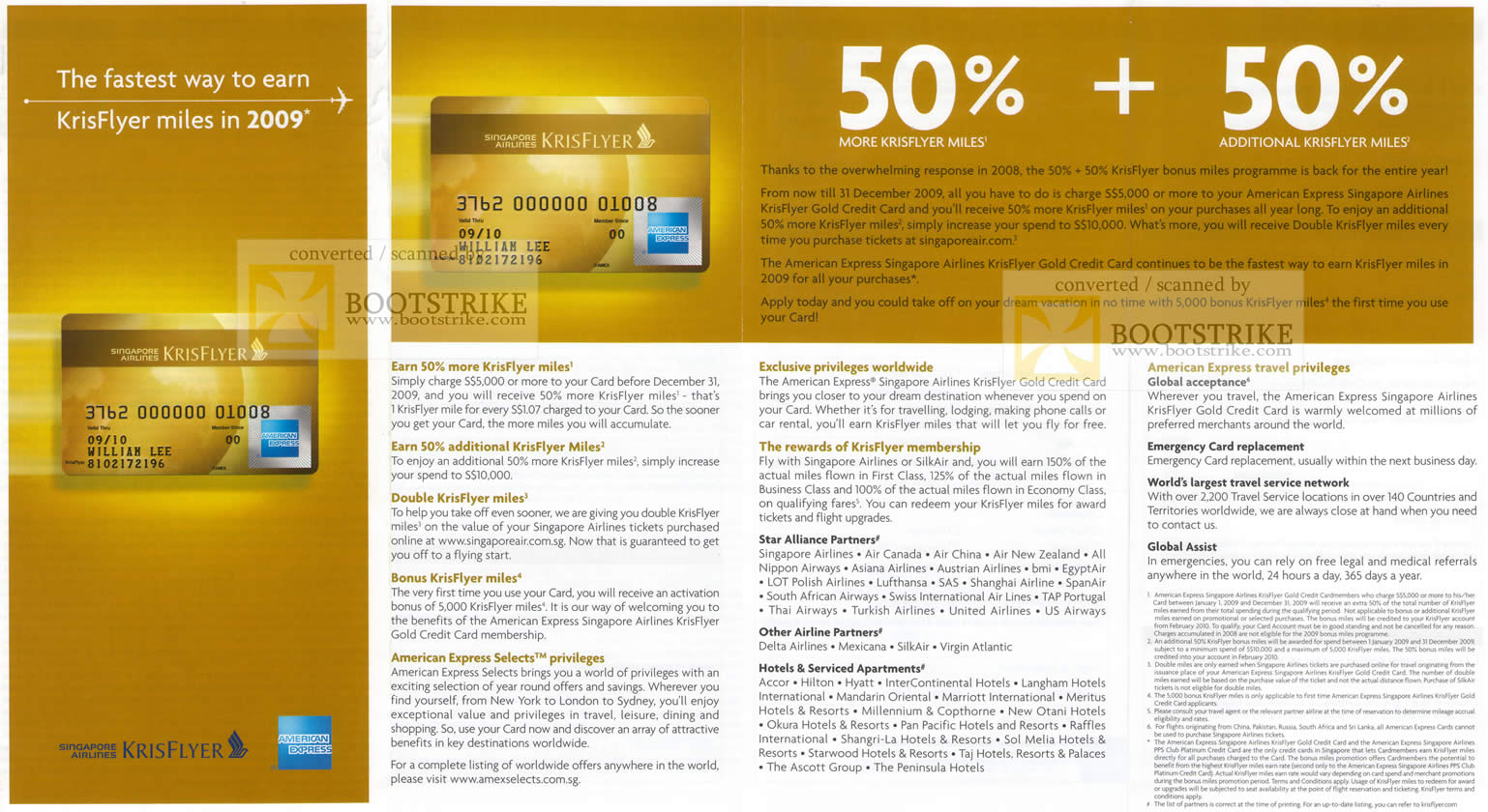 American Express Singapore Airlines KrisFlyer Miles Credit Card ...