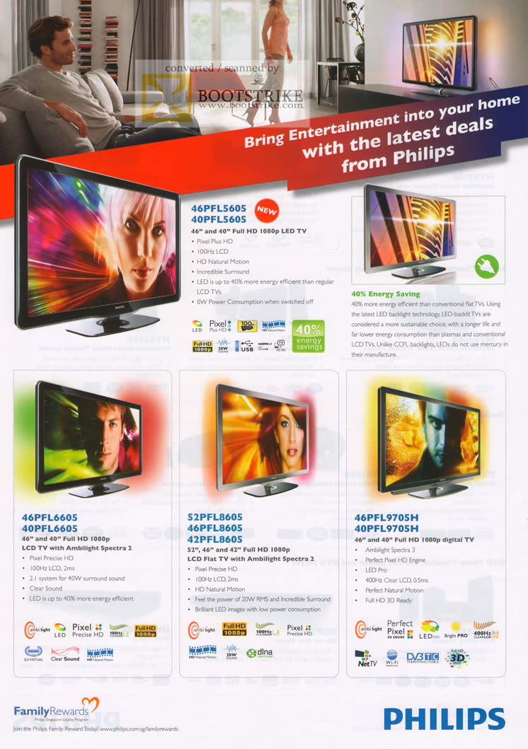 Sitex 2010 Scanned image brochure price list of Philips LCD LED TVs