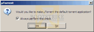 make utorrent default torrent application