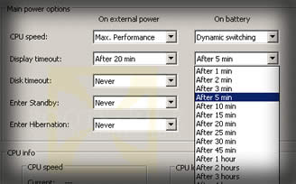 Configuring Speedswitch Display Timeout