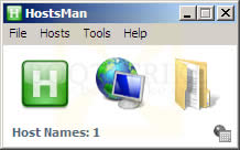 HostsMan Main Interface