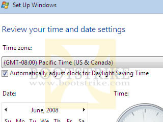 Review your time and date settings