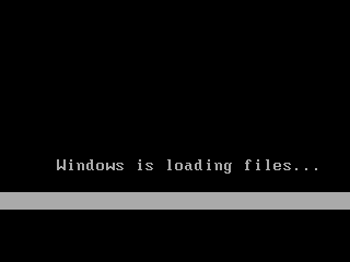 Windows is loading files